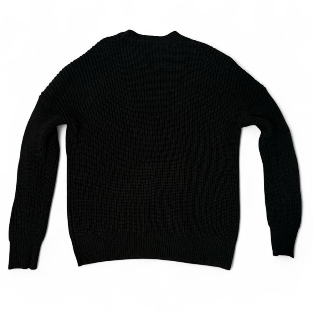 Hot Topic Black Womens M Mushroom Embroidered Ribbed Button Cardigan Sweater - Picture 2 of 8